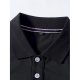 Men's Golf Shirt Color Block Button-Down Long Sleeve Street Tops Cotton Sportswear Casual Fashion Comfortable Black