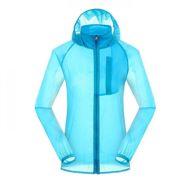 Women's Jacket Sports Holiday Spring & Summer Regular Coat Regular Fit Basic Jacket Long Sleeve Solid Colored Light Blue Sap