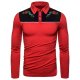 Men's Golf Shirt non-printing Graphic Long Sleeve Casual Tops Casual Soft Breathable Black Red Navy Blue