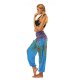 Women's Yoga Boho Comfort Plus Size Loose Gym Yoga Pants Bloomers Pants Pattern Full Length Print High Waist Blue Purple