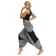 Women's Yoga Boho Comfort Sports Gym Yoga Pants Bloomers Pants Pattern Full Length Baggy Print Black Gray