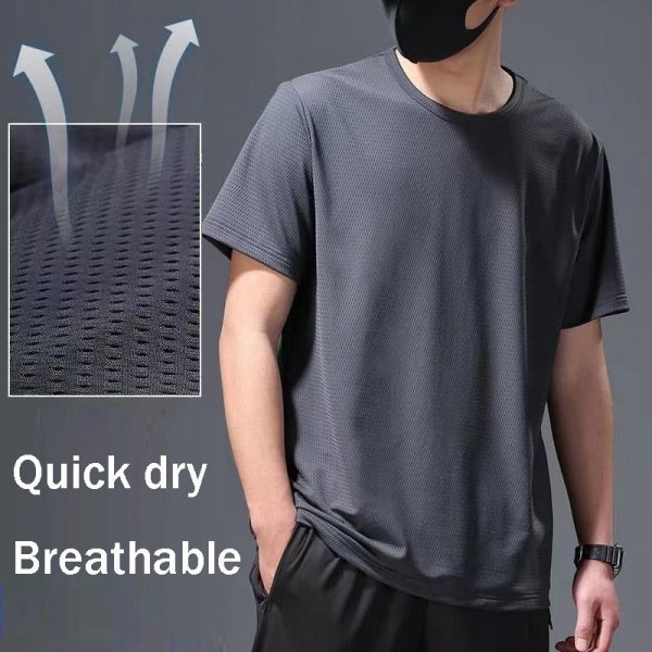 Printing Polyester Oversize Down Shoulder Dry Fast Mesh Low Price Promotion T shirts