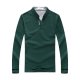 Men's Golf Shirt non-printing Plain Patchwork Solid Color Long Sleeve Casual Tops Cotton Casual Soft Breathable Blue Green White