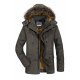 men's winter hooded military jacket thicken warm  jacket parka