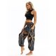 Women's Yoga Boho Comfort Plus Size Loose Pants Bloomers Pants Pattern Full Length Print High Waist Gray