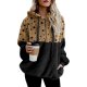 Women's Hoodie Pullover Color Block Front Pocket Daily Fuzzy Hoodies Sweatshirts  Cotton Slim Gray Green Black