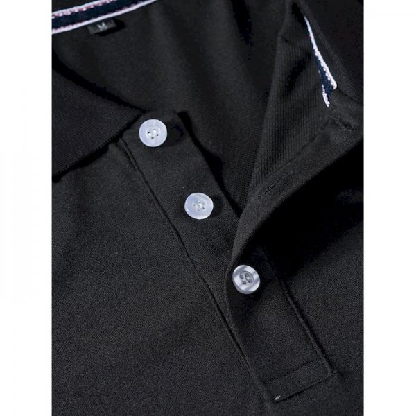 Men's Golf Shirt Color Block Button-Down Long Sleeve Street Tops Cotton Business Simple Casual Comfortable Black