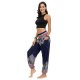 Women's Yoga Boho Comfort Sports Gym Yoga Pants Bloomers Pants Pattern Full Length Print Black Blue