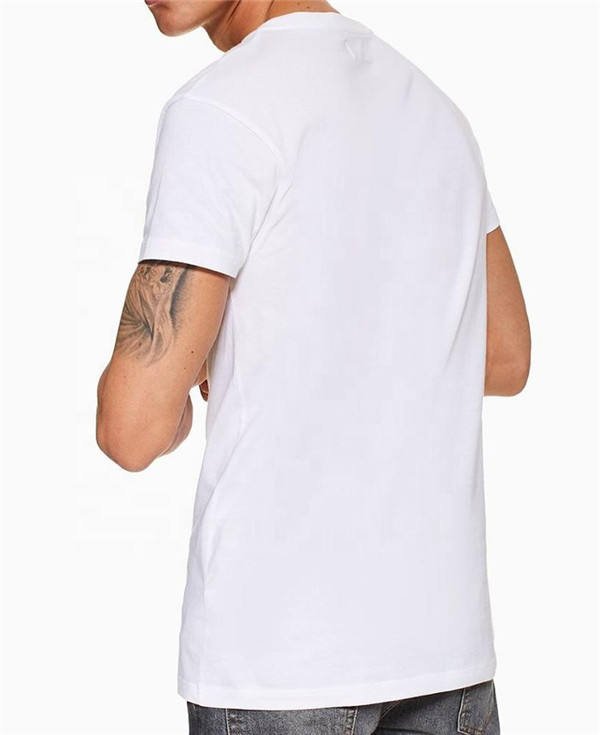 T shirt men low price v-neck white t-shirts