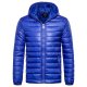 men's winter thermal hooded puff parka jacket lightweight zip up feather down jacket(be-2xl) royal blue