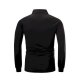 Men's Golf Shirt Color Block Button-Down Long Sleeve Street Tops Cotton Business Simple Casual Comfortable Black