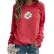 Women's Hoodie Sweatshirt Floral Plants Graphic Daily Casual Hoodies Sweatshirts  Loose Blue Khaki Green