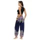 Women's Yoga Boho Comfort Sports Gym Yoga Pants Bloomers Pants Pattern Full Length Print Black Blue