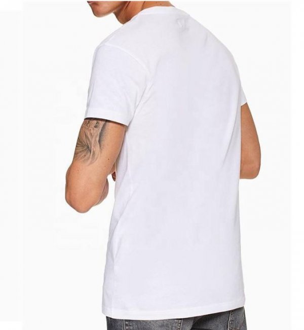 T shirt men low price v-neck white t-shirts